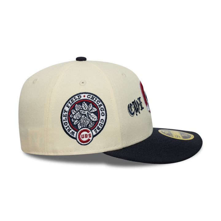 Chicago Cubs Cooperstown Logo 59FIFTY Low Profile Fitted New Era LTC/Navy