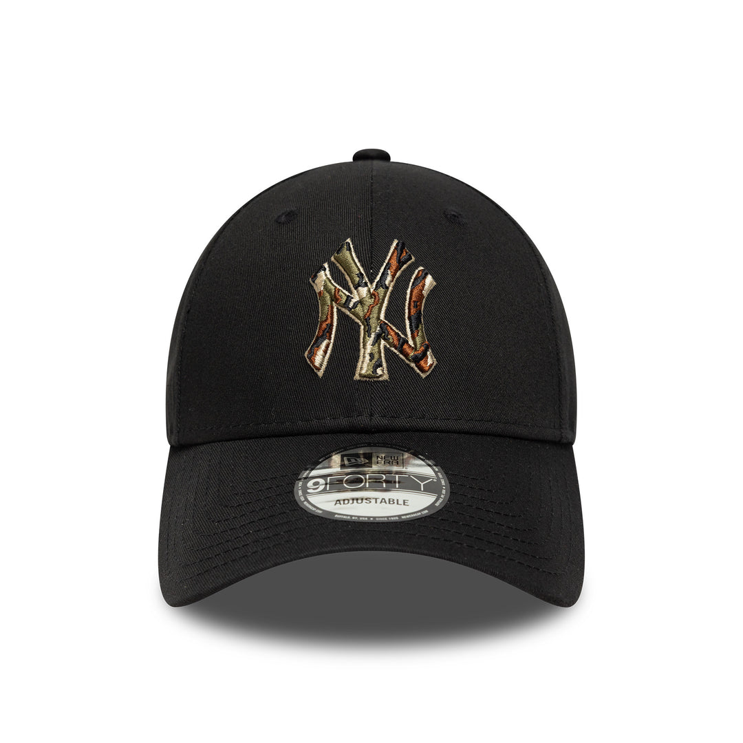 New York Yankees MLB 9FORTY Outline Strapback New Era Camo/Black