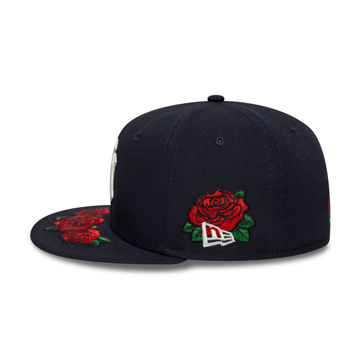 New York Yankees MLB Coops Floral 59FIFTY Fitted New Era Navy