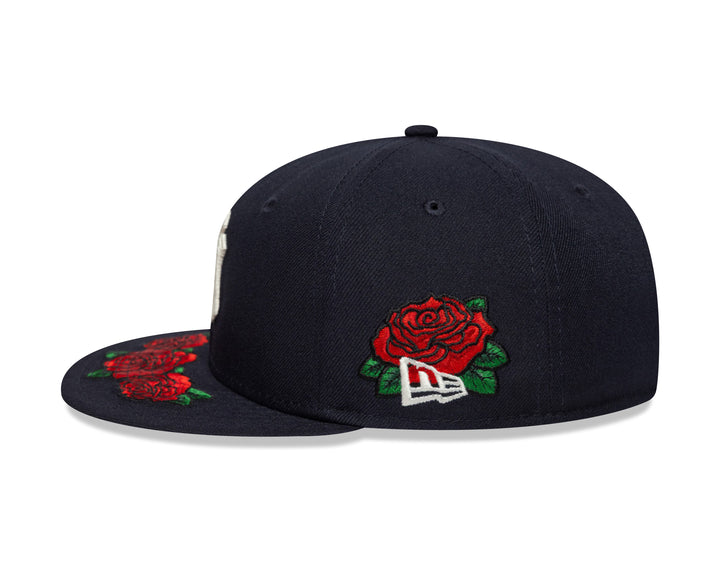New York Yankees MLB Coops Floral 59FIFTY Fitted New Era Navy