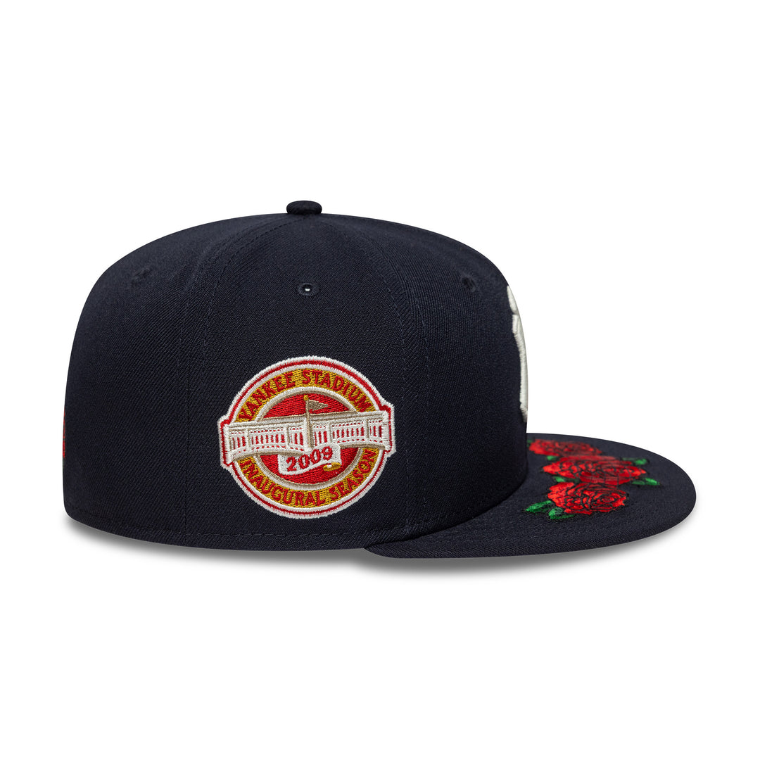 New York Yankees MLB Coops Floral 59FIFTY Fitted New Era Navy
