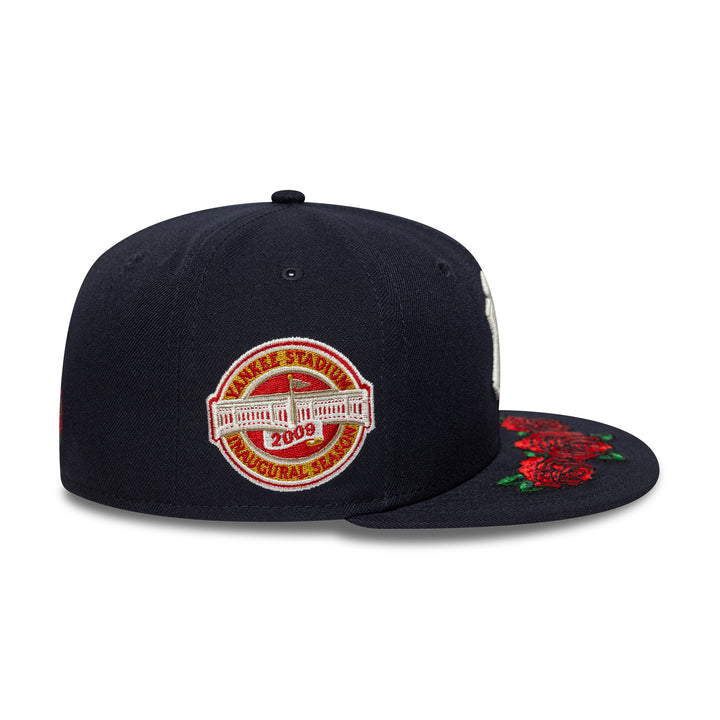 New York Yankees MLB Coops Floral 59FIFTY Fitted New Era Navy