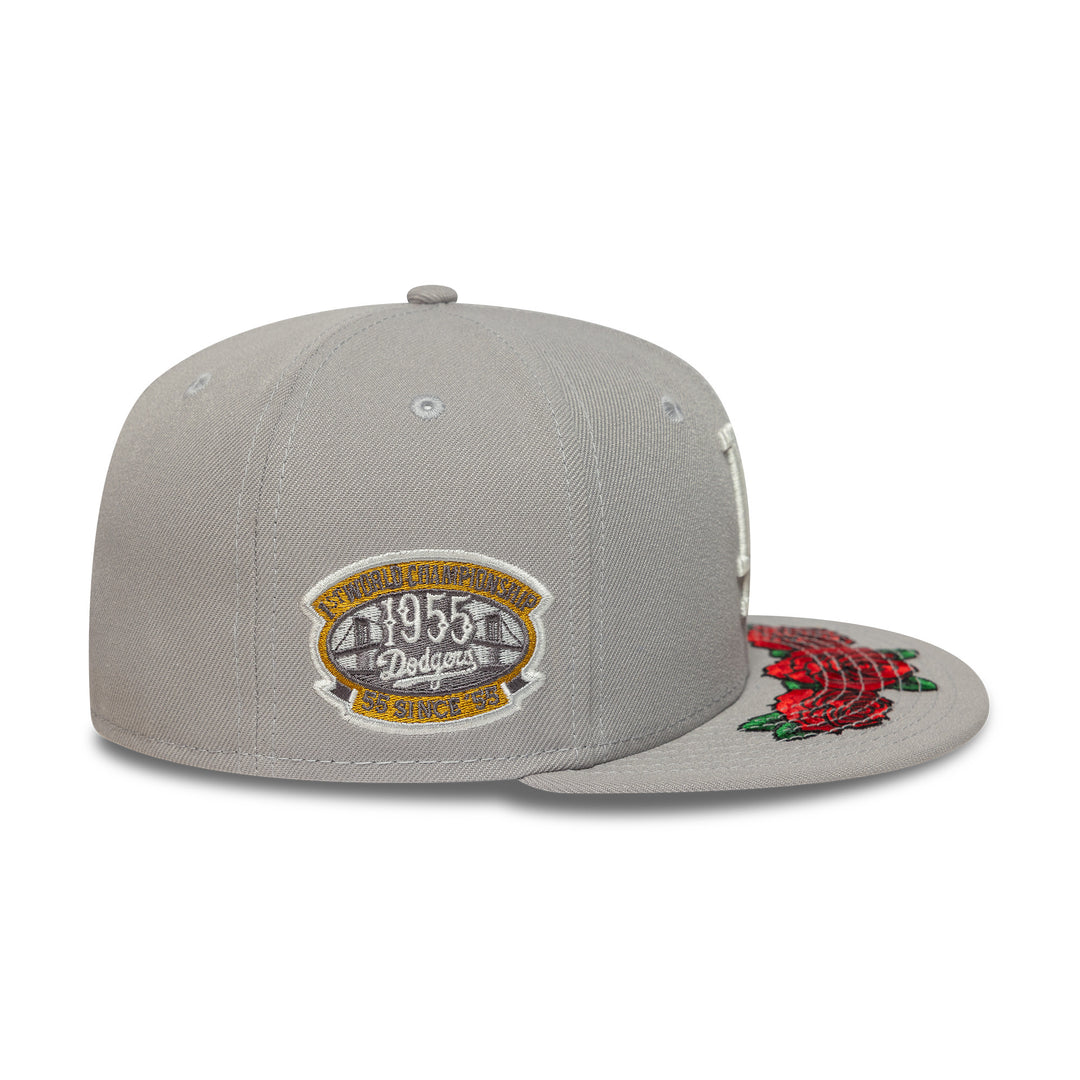 Los Angeles Dodgers MLB Coops Floral 59FIFTY Fitted New Era Gray
