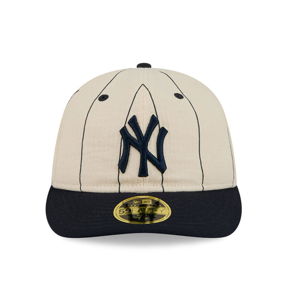 New York Yankees Linen 59FIFTY Fitted White/Blue