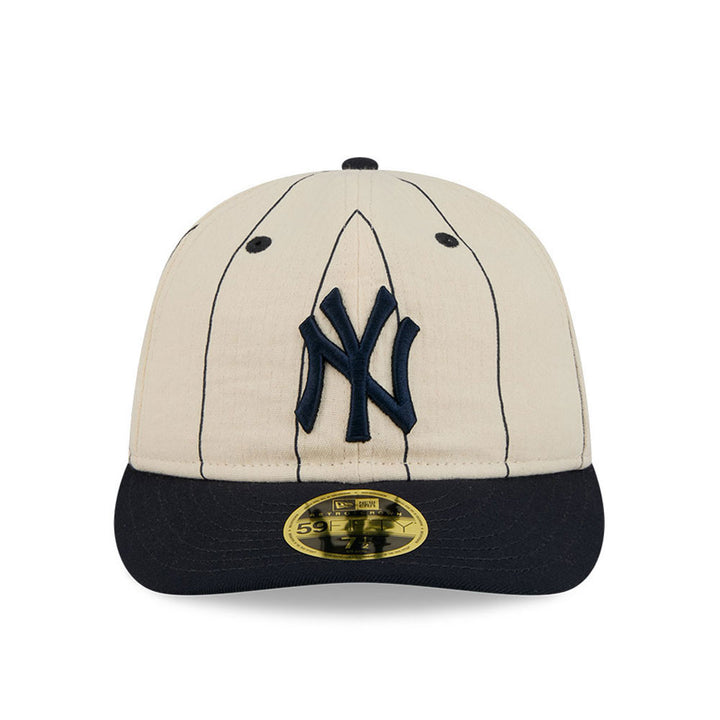 New York Yankees Linen 59FIFTY Fitted White/Blue