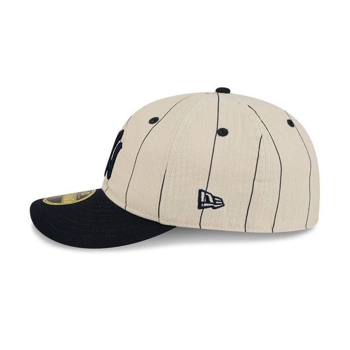 New York Yankees Linen 59FIFTY Fitted White/Blue