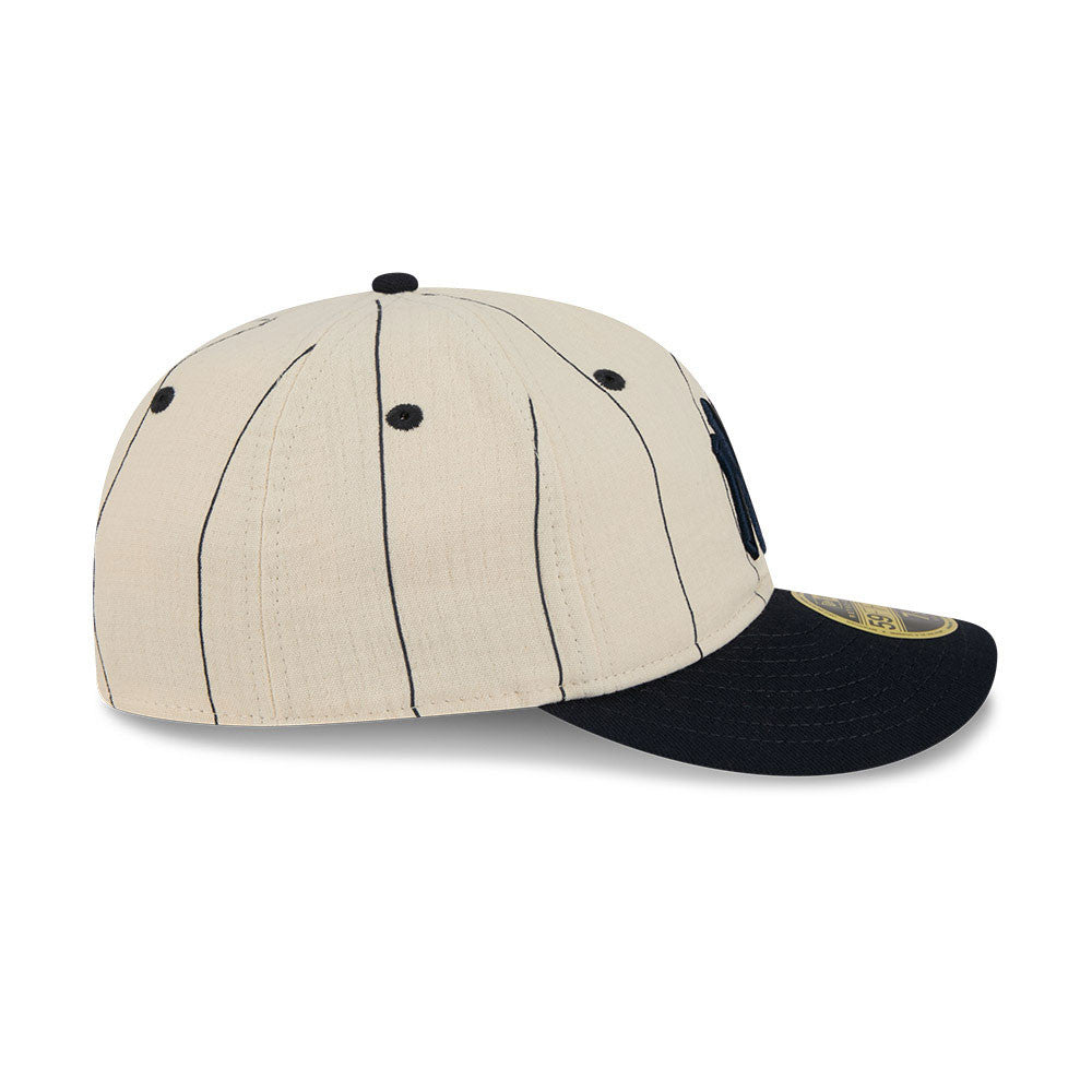 New York Yankees Linen 59FIFTY Fitted White/Blue