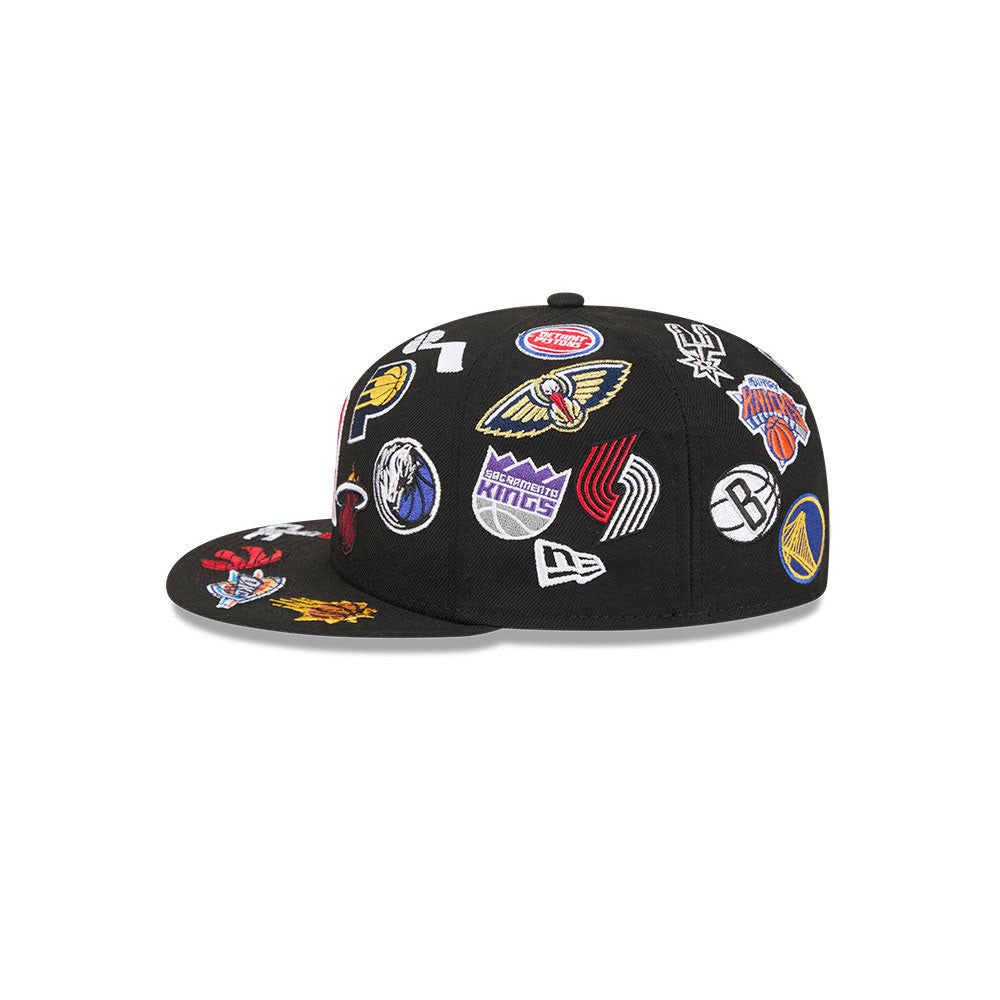 NBA All Over Patch 59FIFTY New Era Black