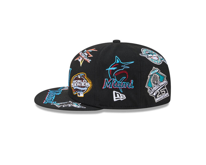 Miami Marlins MLB All Over Patch 59FIFTY New Era