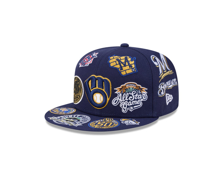 Milwaukee Brewers MLB All Over Patch 59FIFTY Fitted New Era
