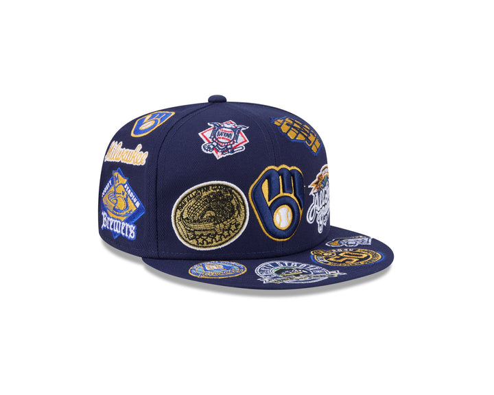 Milwaukee Brewers MLB All Over Patch 59FIFTY Fitted New Era