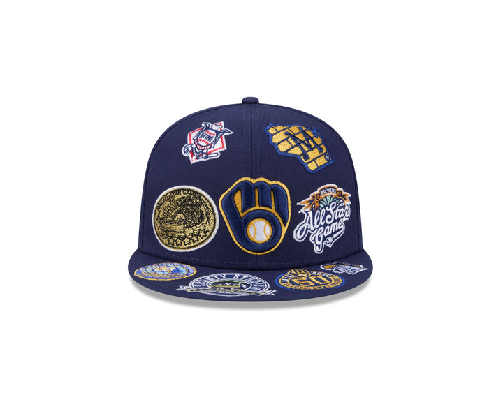 Milwaukee Brewers MLB All Over Patch 59FIFTY Fitted New Era