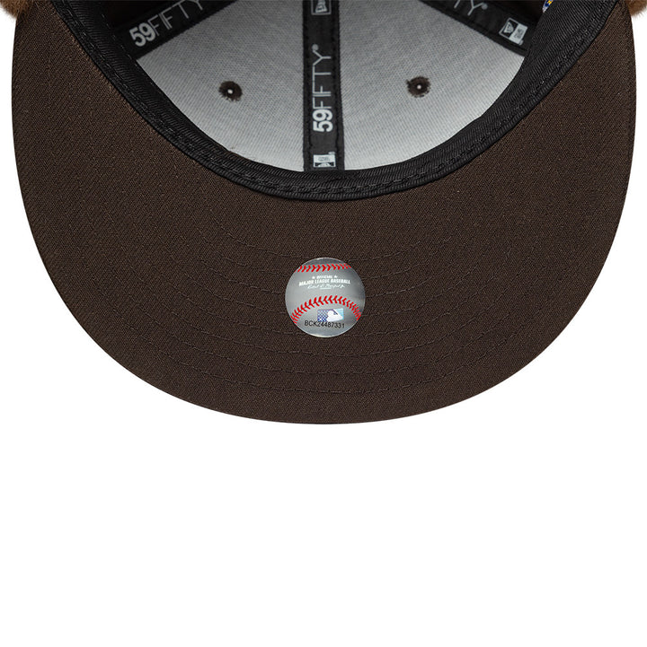 New York Yankees MLB World Series Dog Ear 59FIFTY Fitted New Era Brown/Brown
