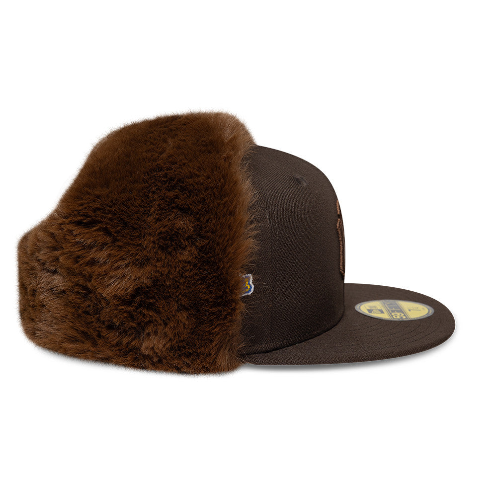 New York Yankees MLB World Series Dog Ear 59FIFTY Fitted New Era Brown/Brown