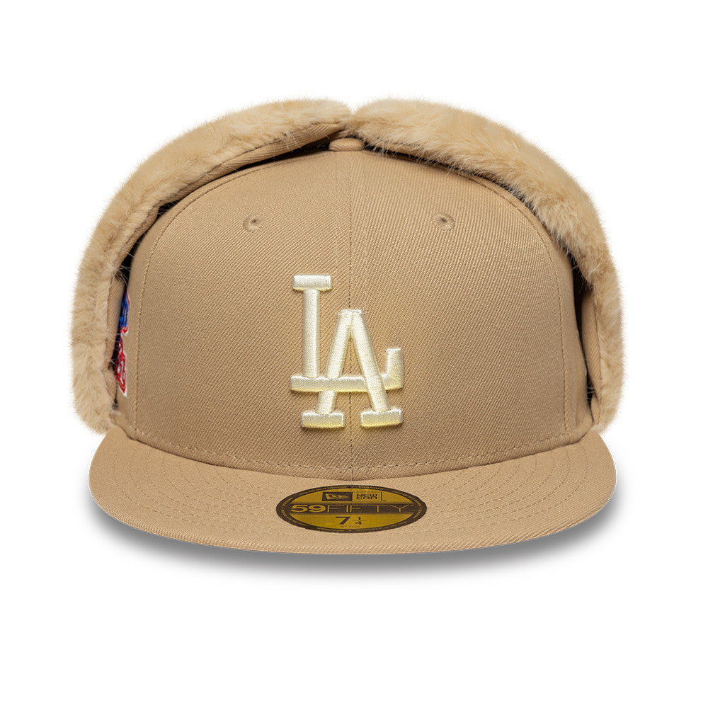 Los Angeles Dodgers MLB World Series Dog Ear 59FIFTY Fitted New Era Sand