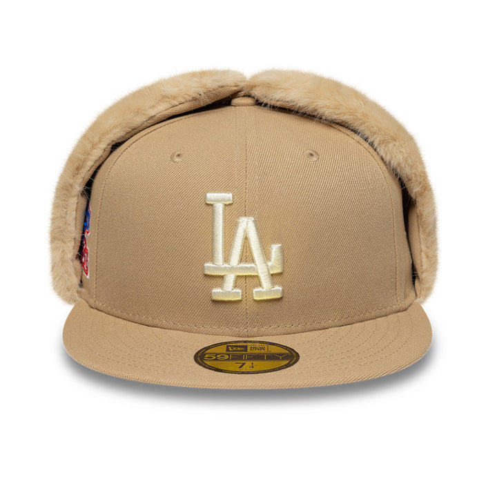 Los Angeles Dodgers MLB World Series Dog Ear 59FIFTY Fitted New Era Sand