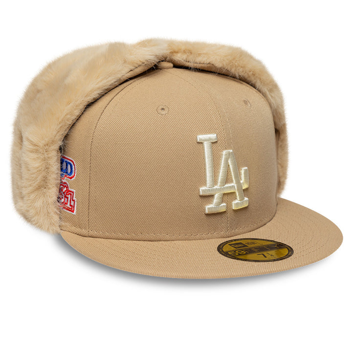 Los Angeles Dodgers MLB World Series Dog Ear 59FIFTY Fitted New Era Sand