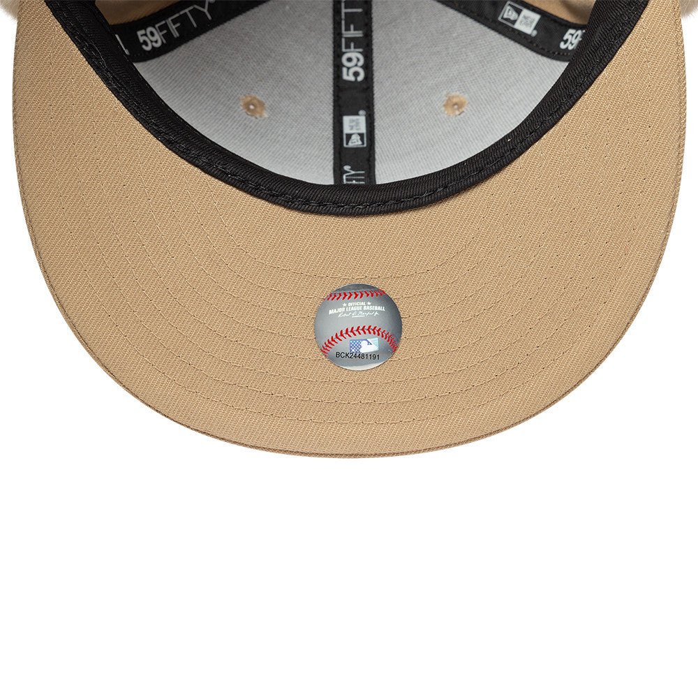 Los Angeles Dodgers MLB World Series Dog Ear 59FIFTY Fitted New Era Sand