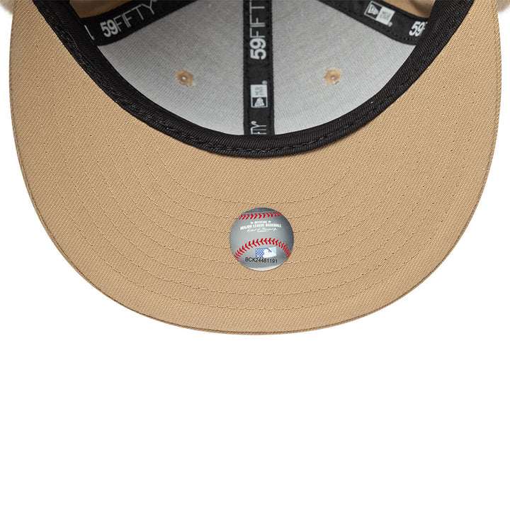 Los Angeles Dodgers MLB World Series Dog Ear 59FIFTY Fitted New Era Sand