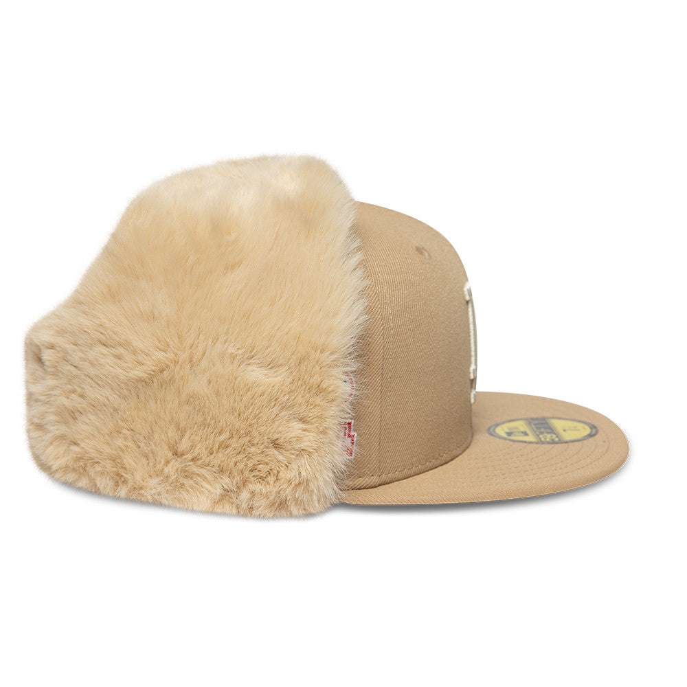 Los Angeles Dodgers MLB World Series Dog Ear 59FIFTY Fitted New Era Sand