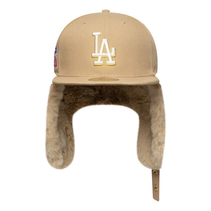 Los Angeles Dodgers MLB World Series Dog Ear 59FIFTY Fitted New Era Sand