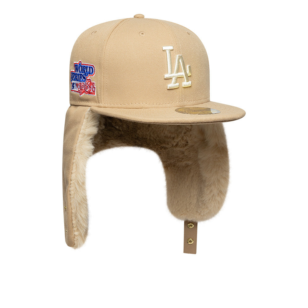 Los Angeles Dodgers MLB World Series Dog Ear 59FIFTY Fitted New Era Sand