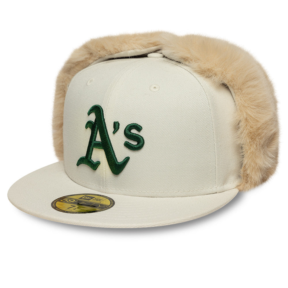 Oakland Athletics MLB World Series Dog Ear 59FIFTY Fitted New Era Beige/Green