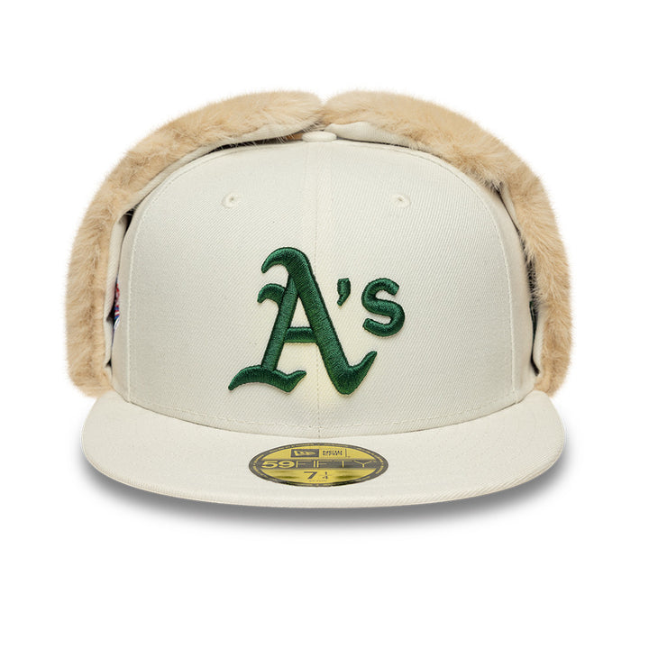 Oakland Athletics MLB World Series Dog Ear 59FIFTY Fitted New Era Beige/Green