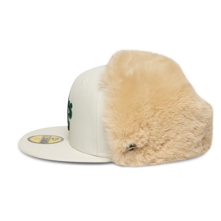 Oakland Athletics MLB World Series Dog Ear 59FIFTY Fitted New Era Beige/Green