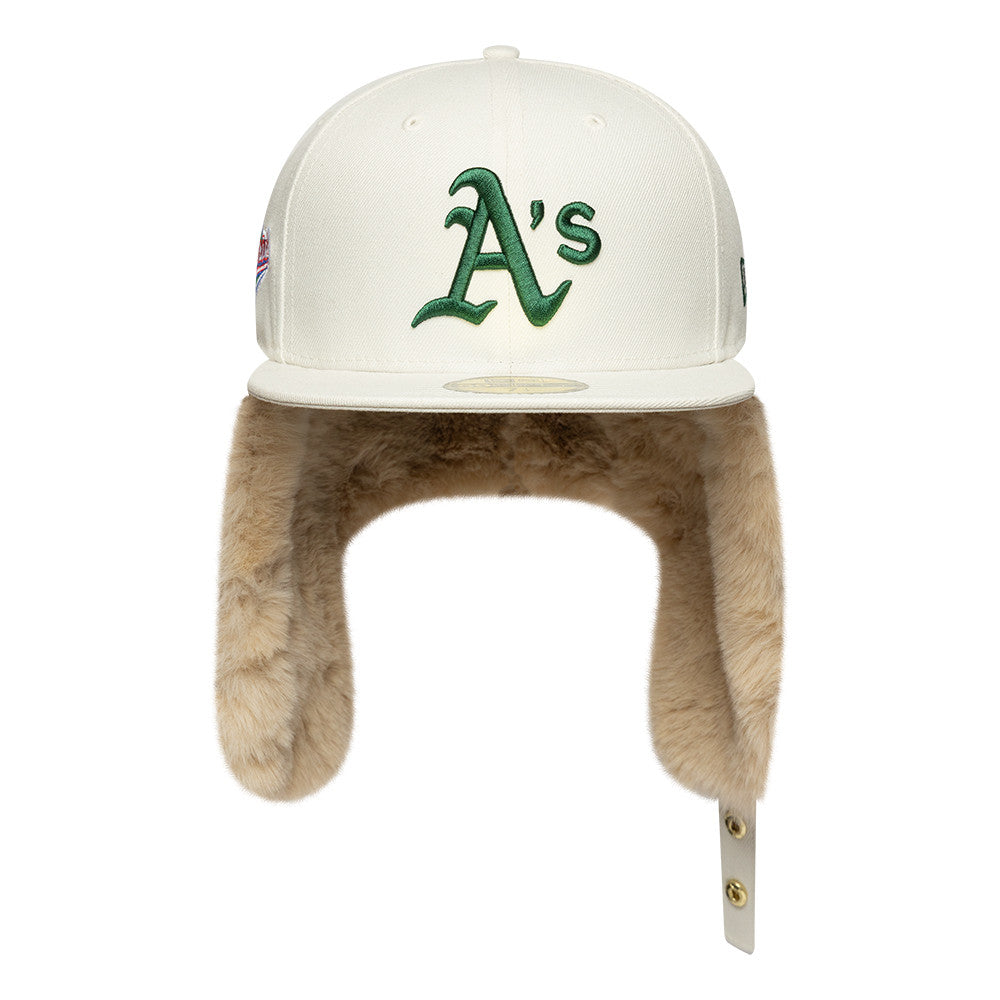 Oakland Athletics MLB World Series Dog Ear 59FIFTY Fitted New Era Beige/Green