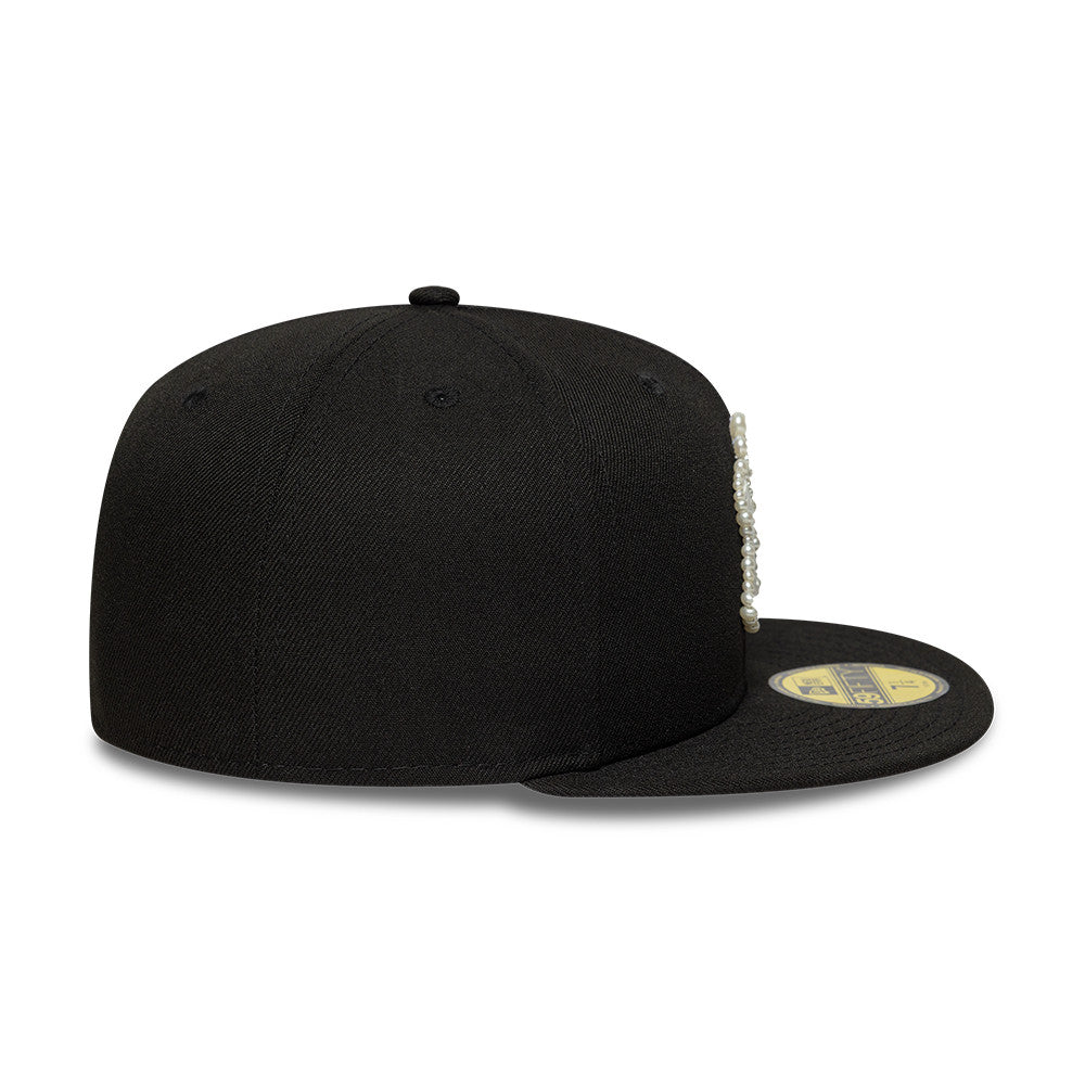 New York Yankees MLB Faux Pearl 59FIFTY Fitted New Era Black