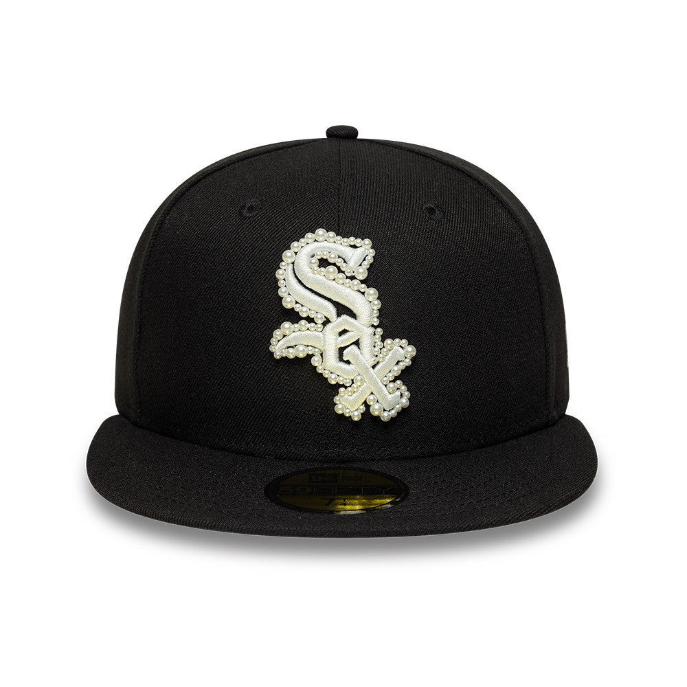 Chicago White Sox MLB Faux Pearl 59FIFTY Fitted New Era Black