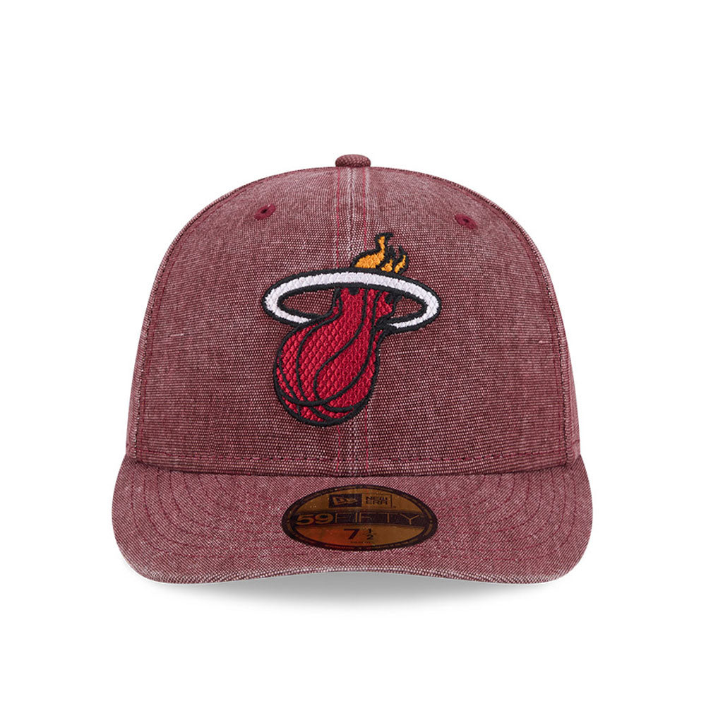 Miami Heat NBA Hardwood Classic New Era Burgundy