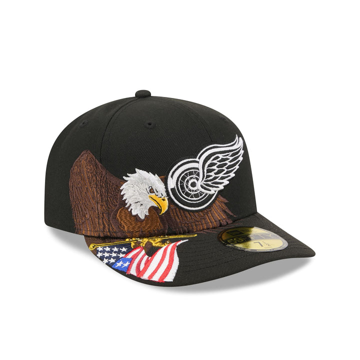 Detroit Red Wings NHL Eagle 59FIFTY Fitted New Era Black