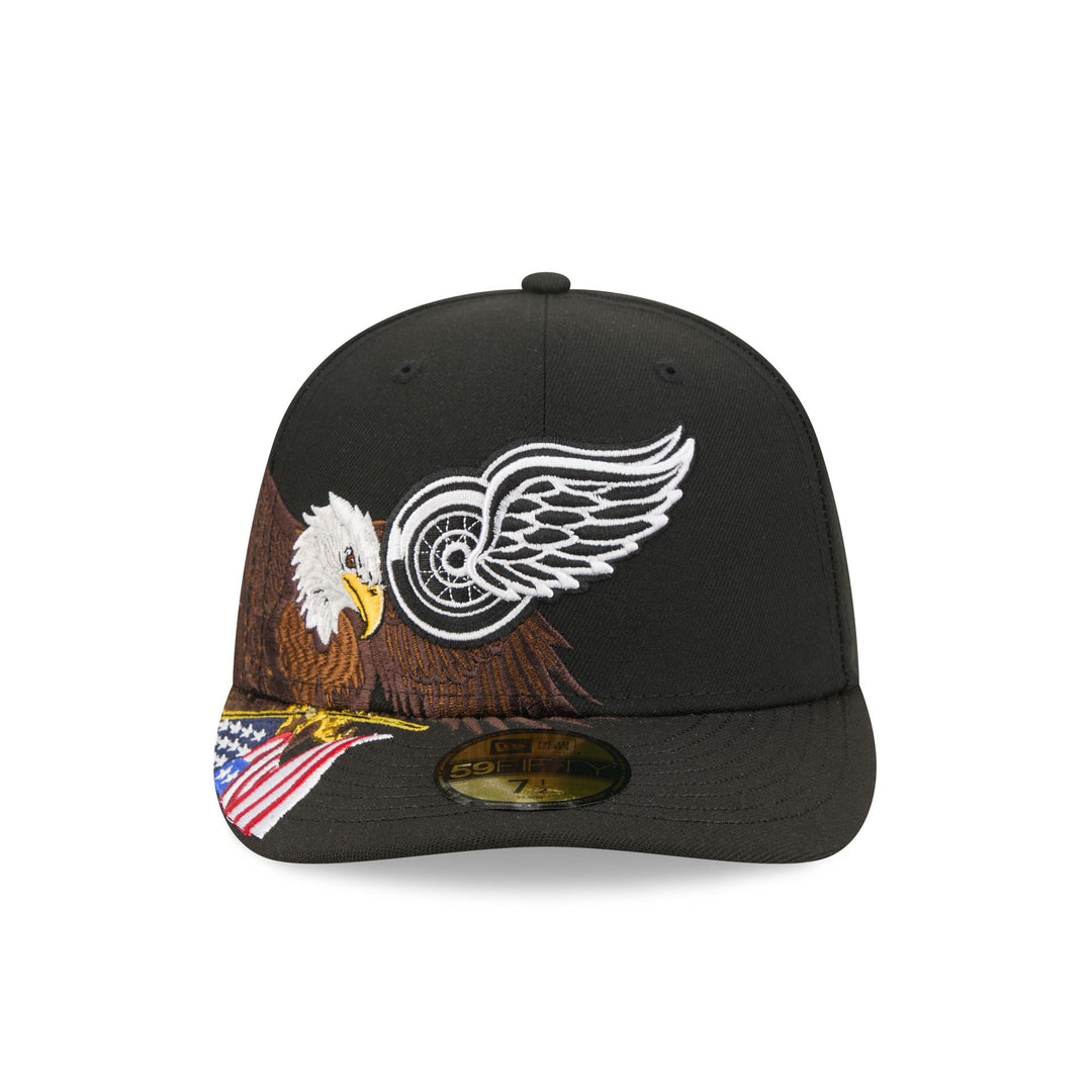 Detroit Red Wings NHL Eagle 59FIFTY Fitted New Era Black