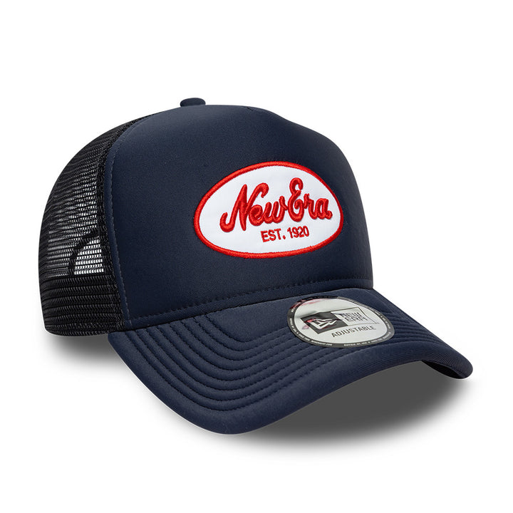 Oval Foam Patch Snapback Trucker New Era Branded Navy