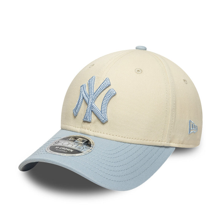 New York Yankees MLB 9FORTY M-Crown Snapback New Era Beige/Baby Blue