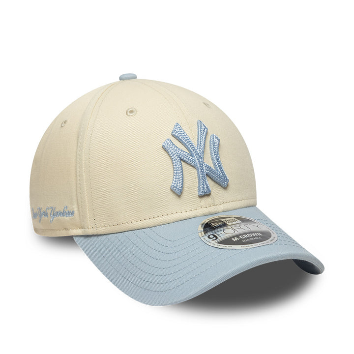 New York Yankees MLB 9FORTY M-Crown Snapback New Era Beige/Baby Blue