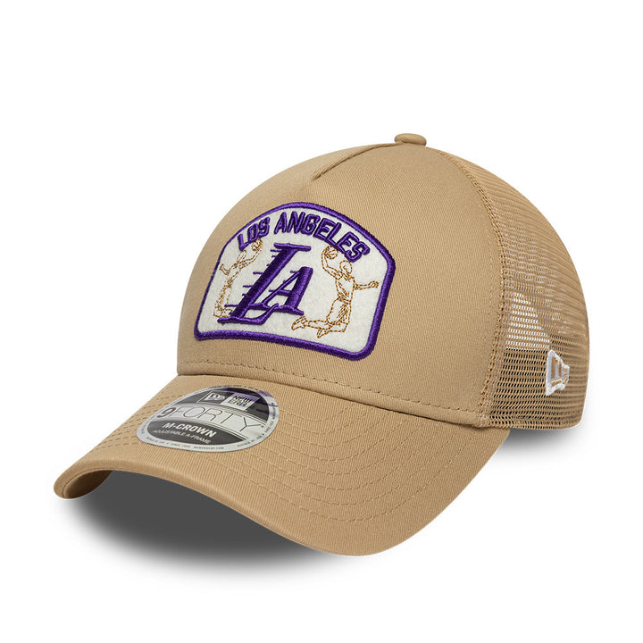 Los Angeles Lakers NBA Trucker M-Crown 9FORTY New Era Brown