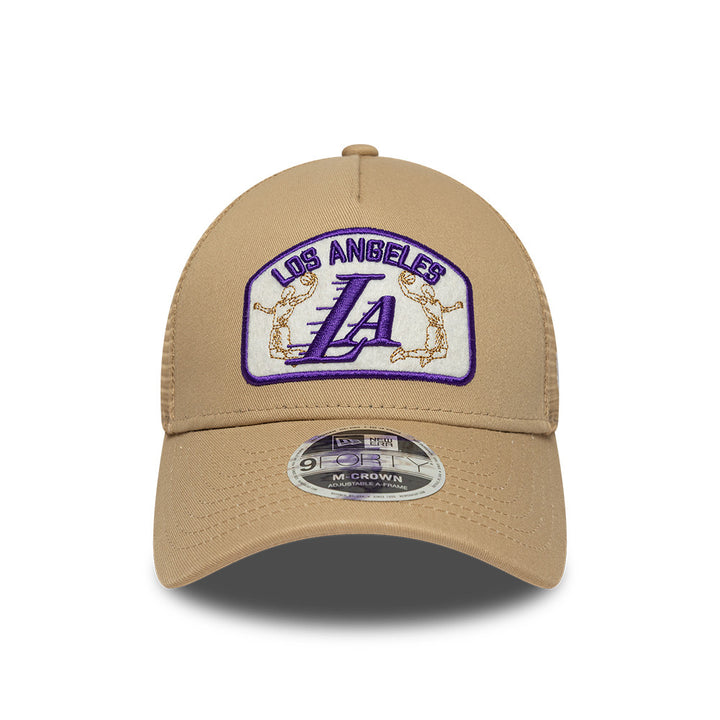Los Angeles Lakers NBA Trucker M-Crown 9FORTY New Era Brown