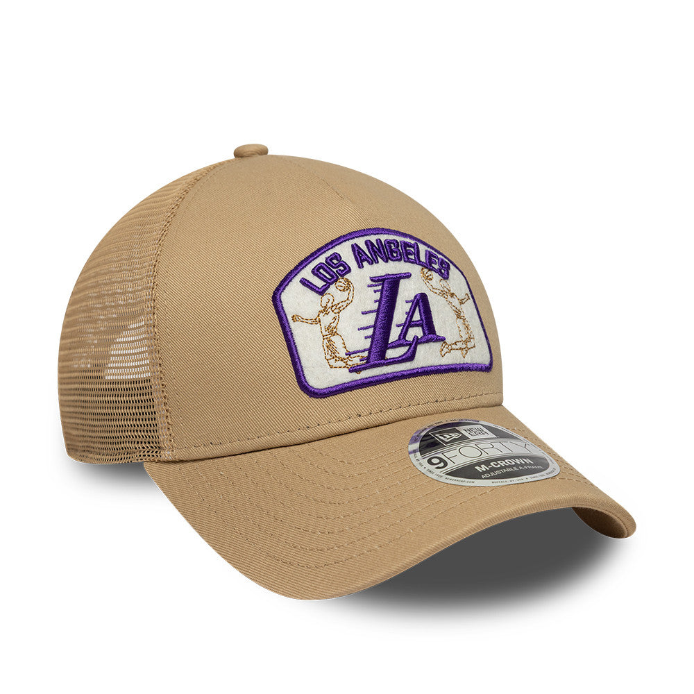 Los Angeles Lakers NBA Trucker M-Crown 9FORTY New Era Brown