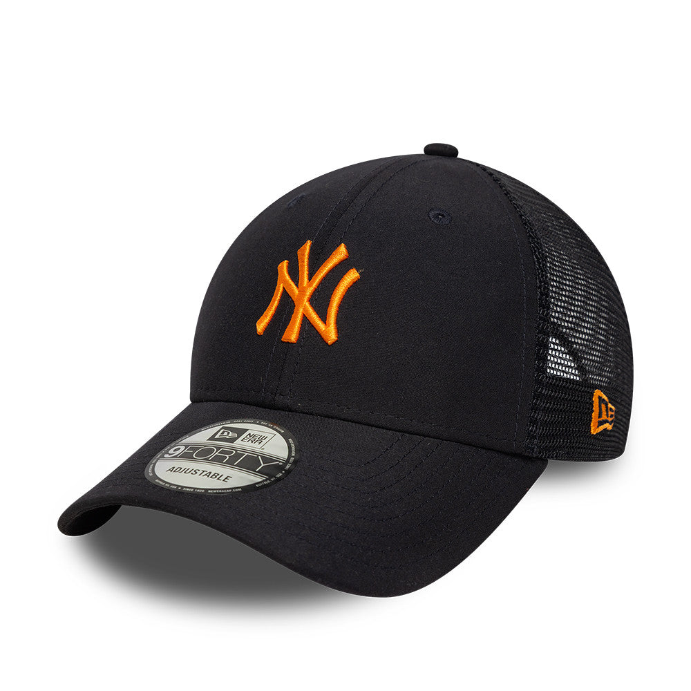 New York Yankees Homefield Trucker 9FORTY New Era Navy/Orange