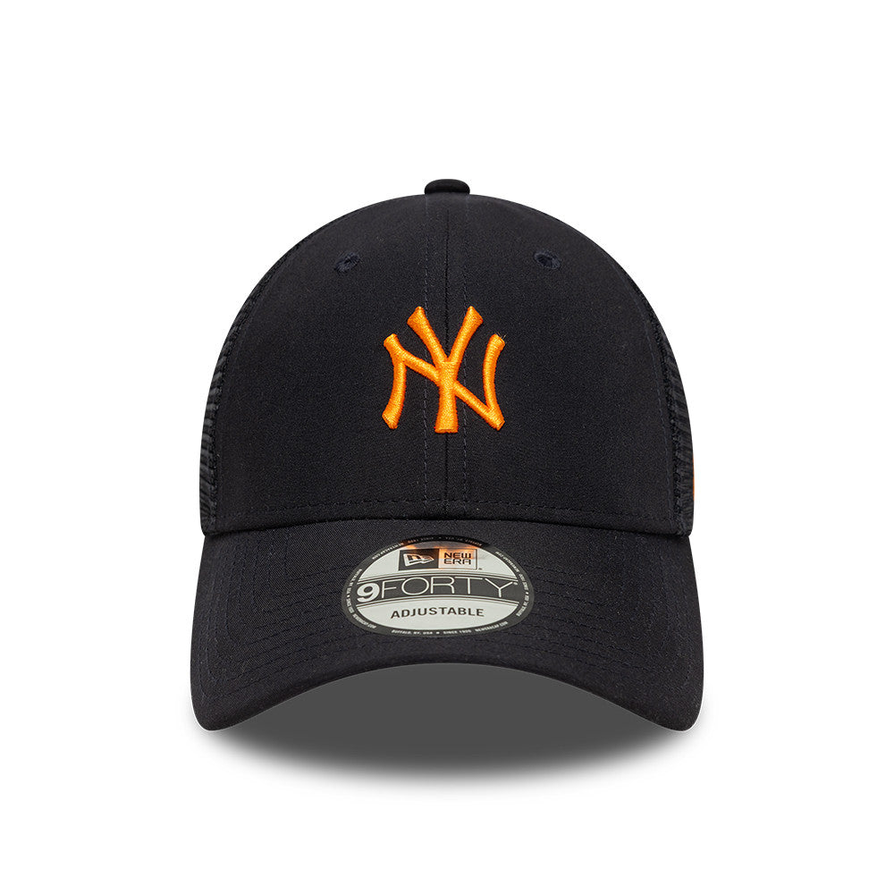 New York Yankees Homefield Trucker 9FORTY New Era Navy/Orange