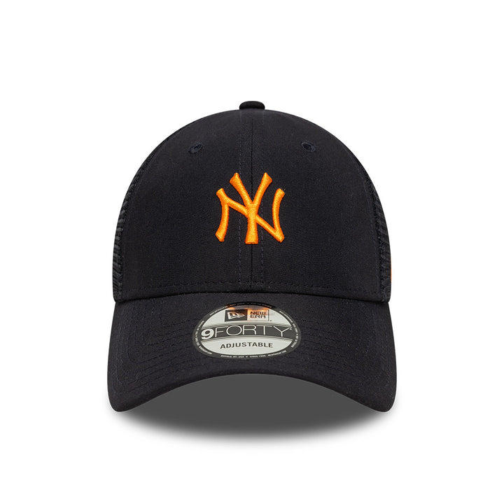New York Yankees Homefield Trucker 9FORTY New Era Navy/Orange