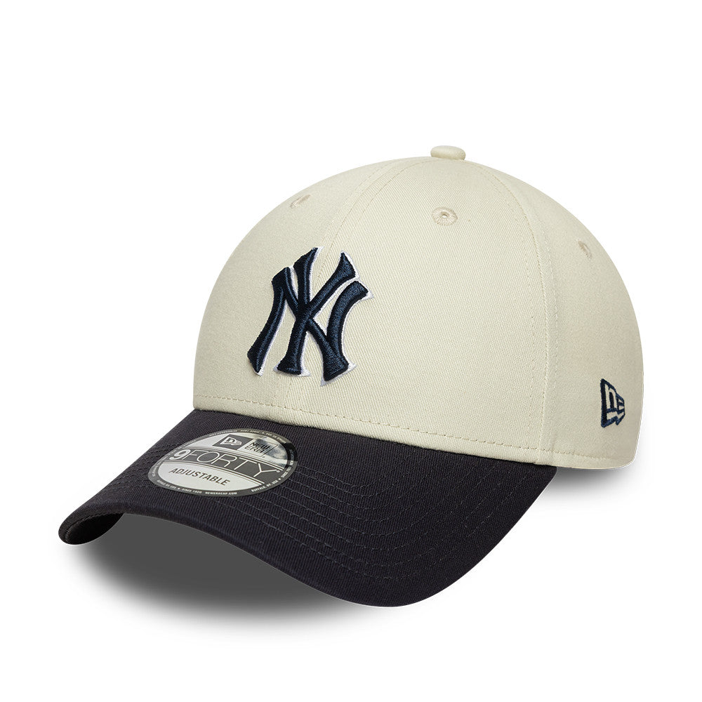 New York Yankees World Series 9FORTY Strapback New Era Beige/Blue