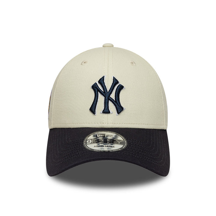 New York Yankees World Series 9FORTY Strapback New Era Beige/Blue