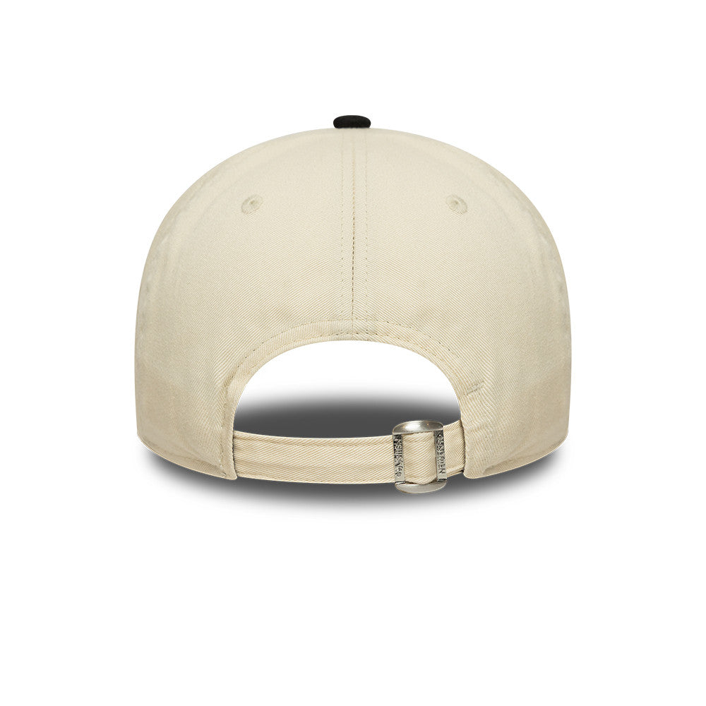 New Era Washed Distress 9Twenty Strapback Cream/Black