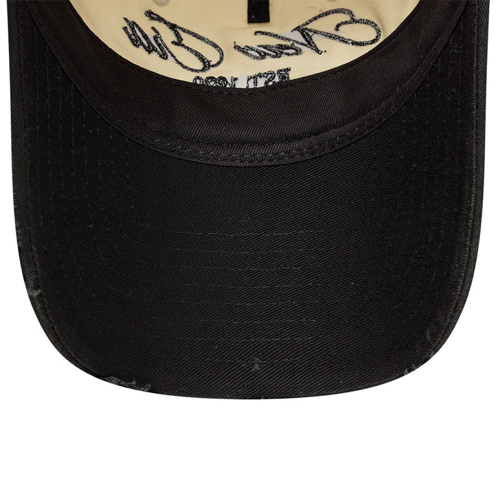 New Era Washed Distress 9Twenty Strapback Cream/Black