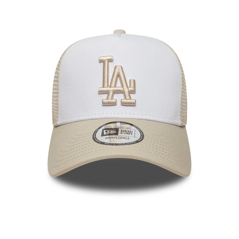 Los Angeles Dodgers League Essential Trucker Snapback White/Cream