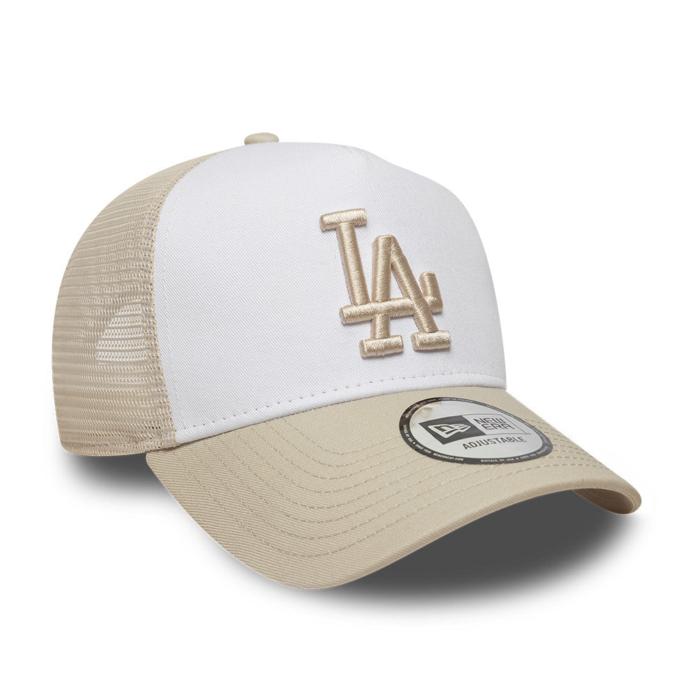 Los Angeles Dodgers League Essential Trucker Snapback White/Cream